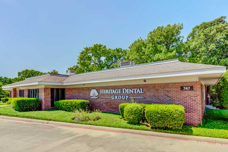 The exterior for a dental office in Mansfield, TX